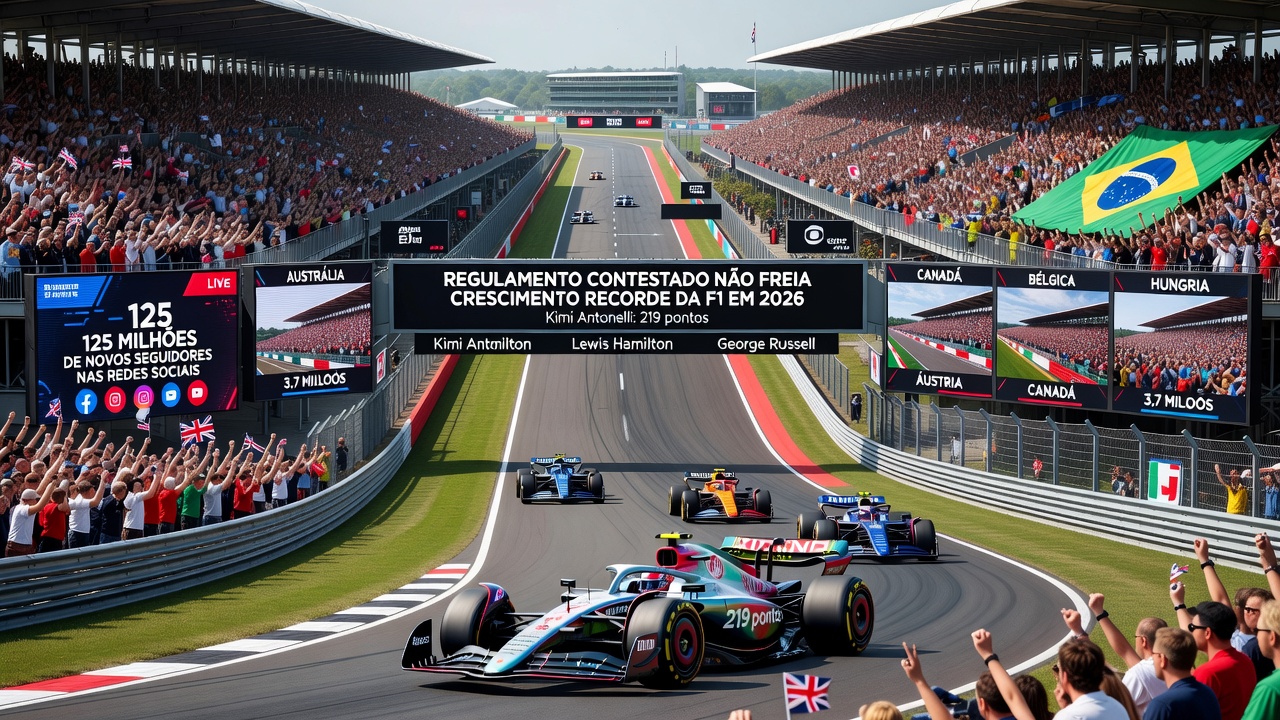 Regulamento contestado não freia crescimento recorde da F1 em 2026